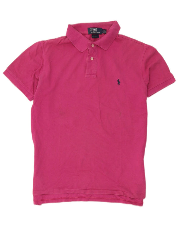 Polo Ralph Lauren Mens Custom Fit Shirt Large Pink Cotton