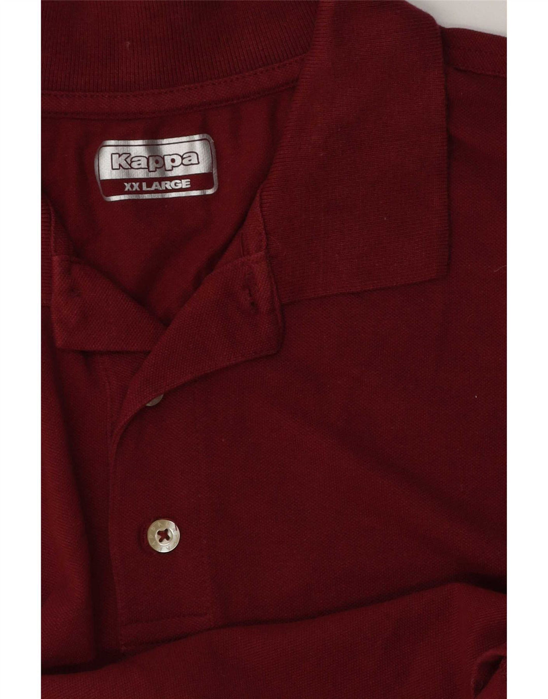 Kappa Mens Polo Shirt 2XL Burgundy