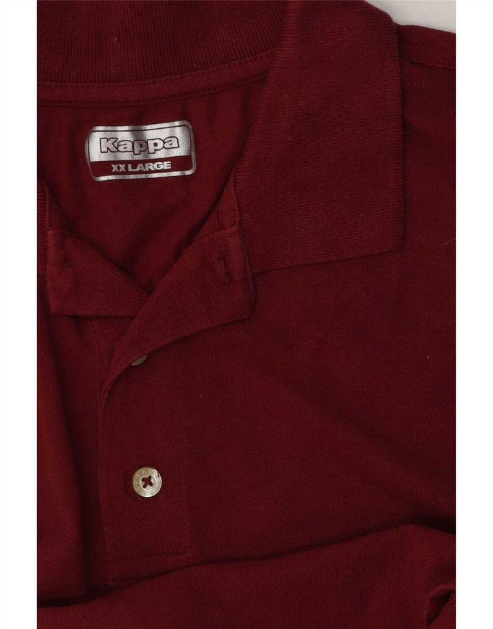 Kappa Mens Polo Shirt 2XL Burgundy
