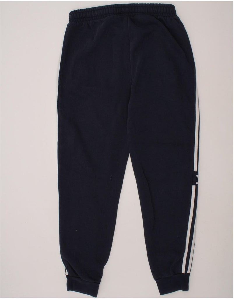 ADIDAS Boys Tracksuit Trousers Joggers 13-14 Years Navy Blue Cotton Vintage Adidas and Second-Hand Adidas from Messina Hembry 