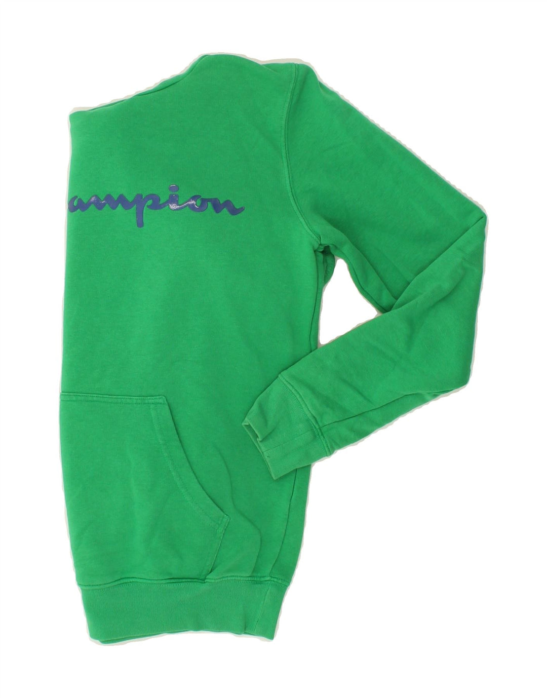 CHAMPION Mens Graphic Hoodie Jumper XS Green Cotton Vintage Champion and Second-Hand Champion from Messina Hembry 
