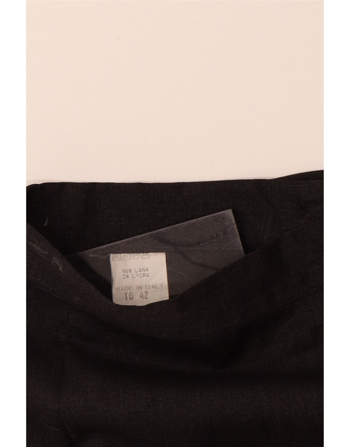 VINTAGE Womens Pencil Skirt IT 42 Medium W26  Grey Wool Vintage Vintage and Second-Hand Vintage from Messina Hembry 