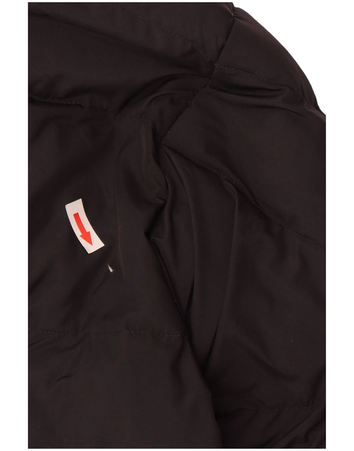 Sergio Tacchini Mens Hooded Padded Jacket UK 40 Large Black Polyester