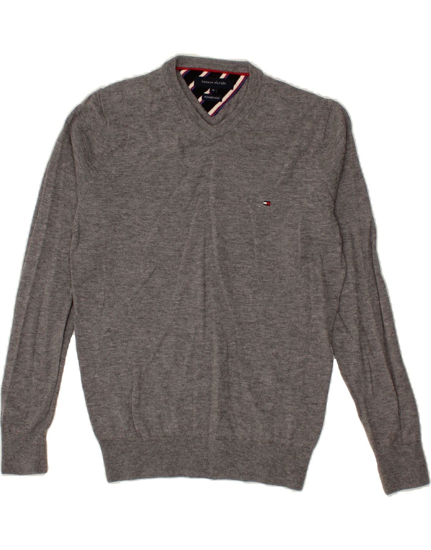 Wool Tommy Hilfiger Pullover V TOMMY HILFIGER Mens V-Neck Jumper