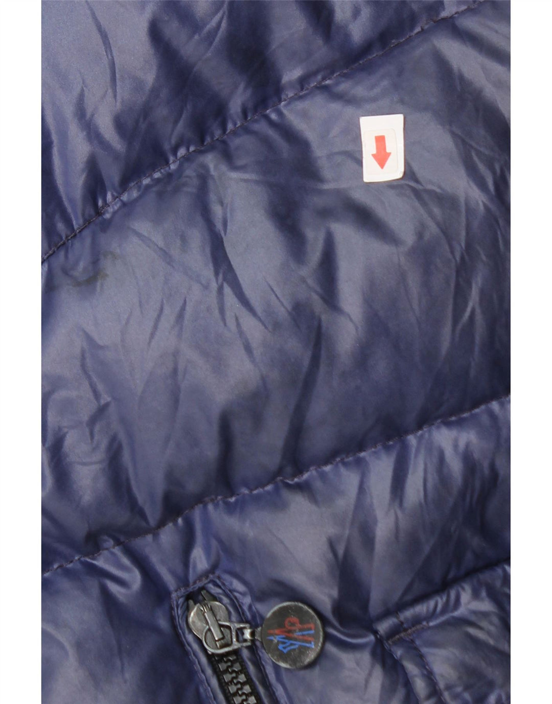 Moncler Girls Crop Hooded Padded Jacket 11-12 Years Blue Polyamide