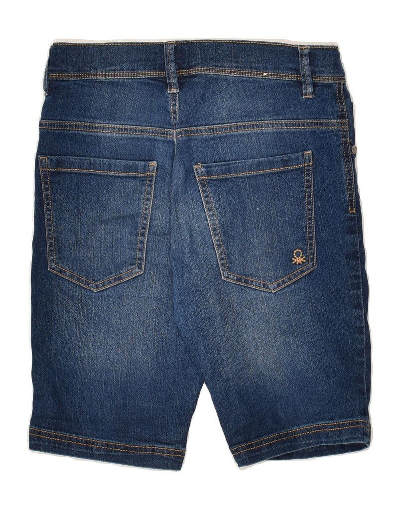 BENETTON Boys Denim Shorts 11-12 Years W26  Navy Blue Cotton | Vintage Benetton | Thrift | Second-Hand Benetton | Used Clothing | Messina Hembry 