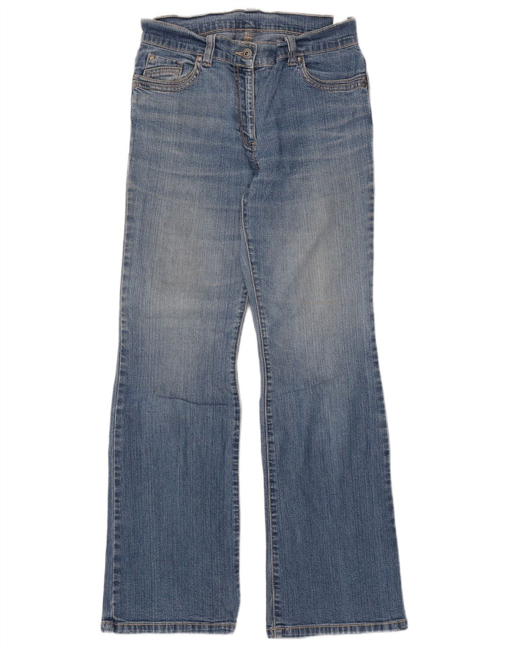 MARKS & SPENCER Womens Bootcut Jeans UK 8 Small W30 L30  Blue Cotton