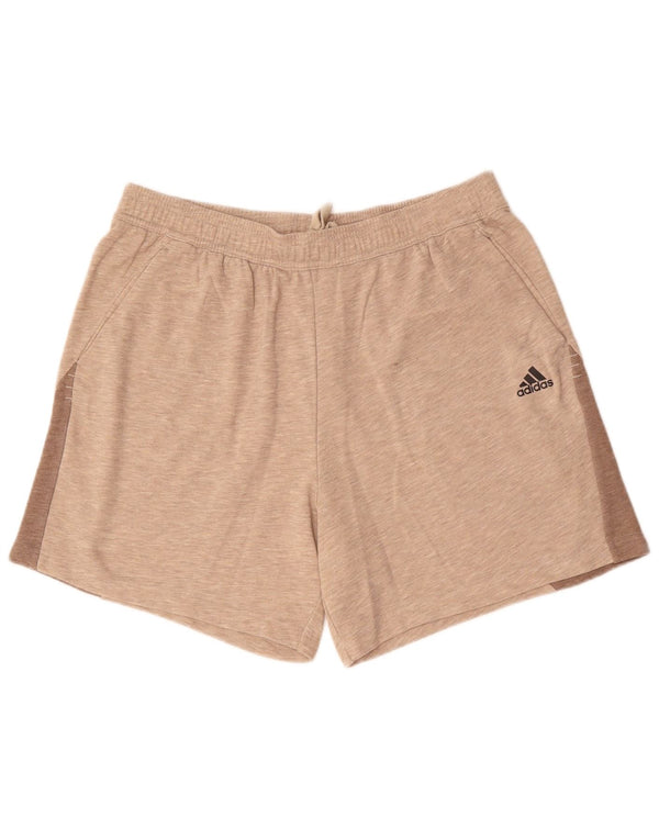Adidas Mens Sport Shorts XL  Beige Colourblock Cotton