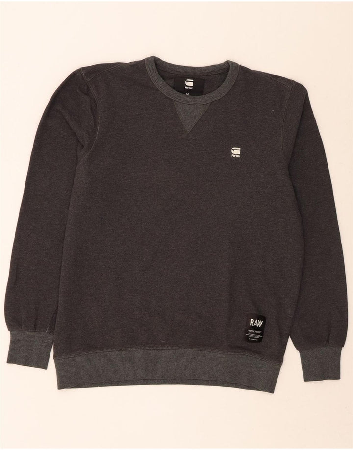 G-STAR Mens Sweatshirt Jumper Medium Grey Cotton Vintage G-Star and Second-Hand G-Star from Messina Hembry 