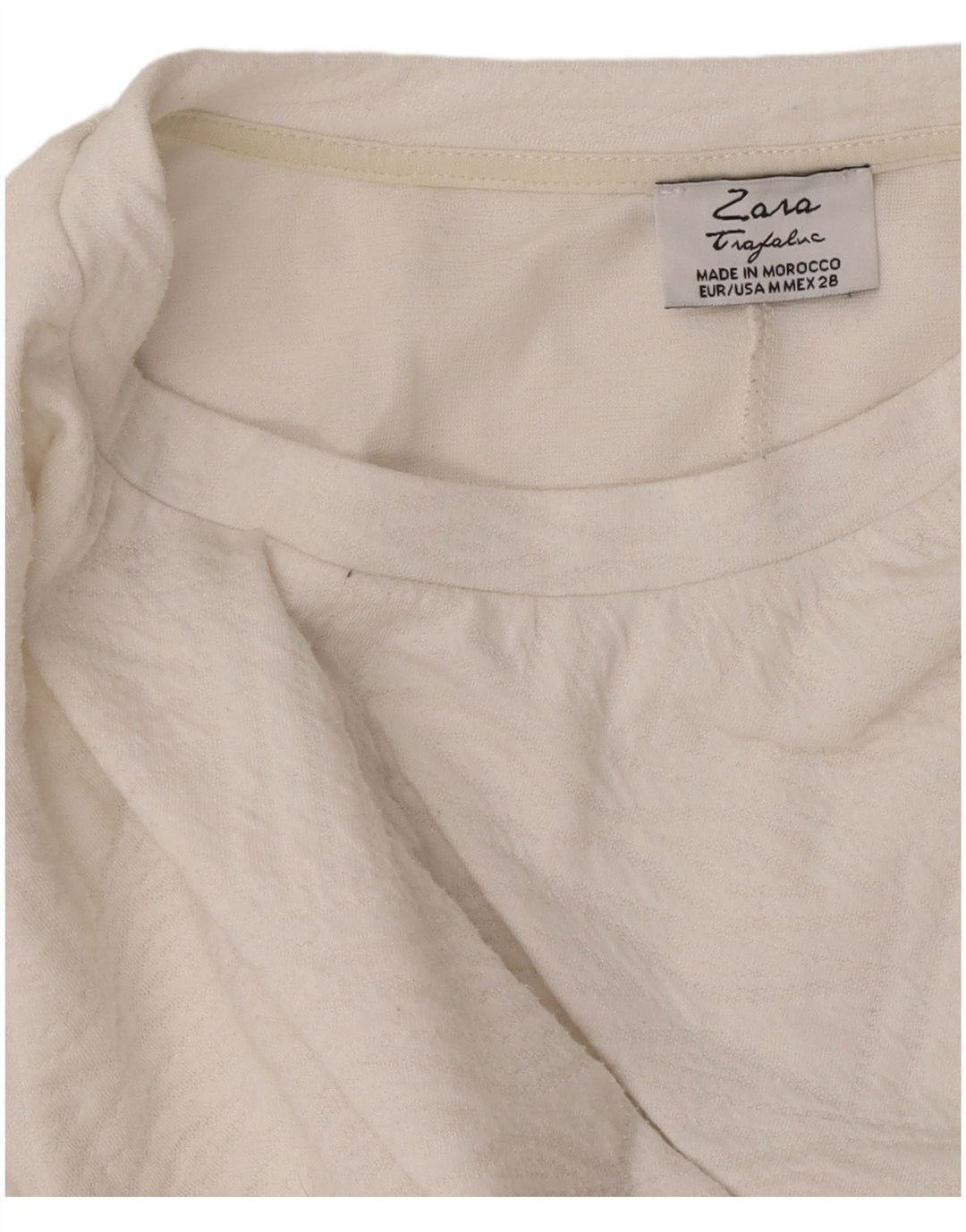 Zara Womens Trafaluc A-Line Dress UK 12 Medium White
