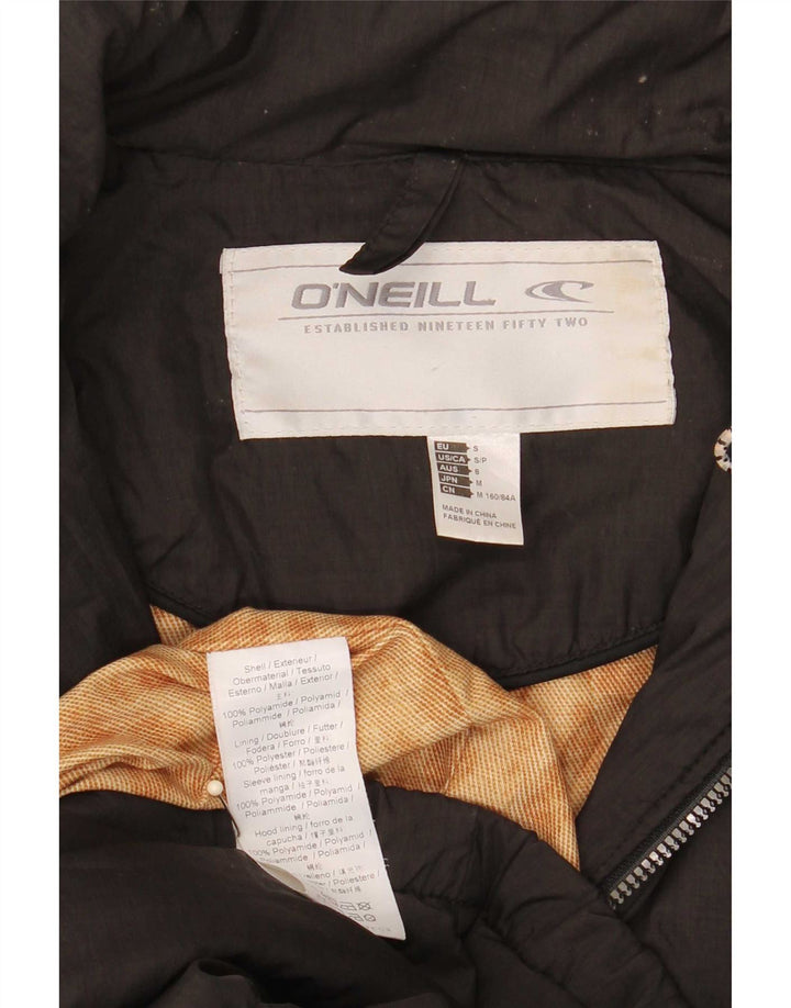 O'Neill Womens Hooded Padded Coat UK 10 Small Black Polyamide