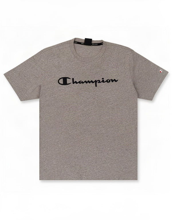 Champion Mens Graphic T-Shirt Top Large Grey Flecked