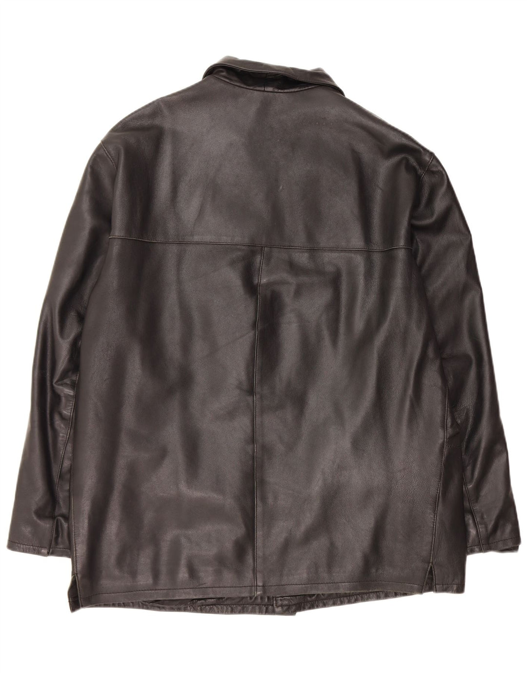 Vintage Mens Leather Jacket UK 42 XL Black Leather