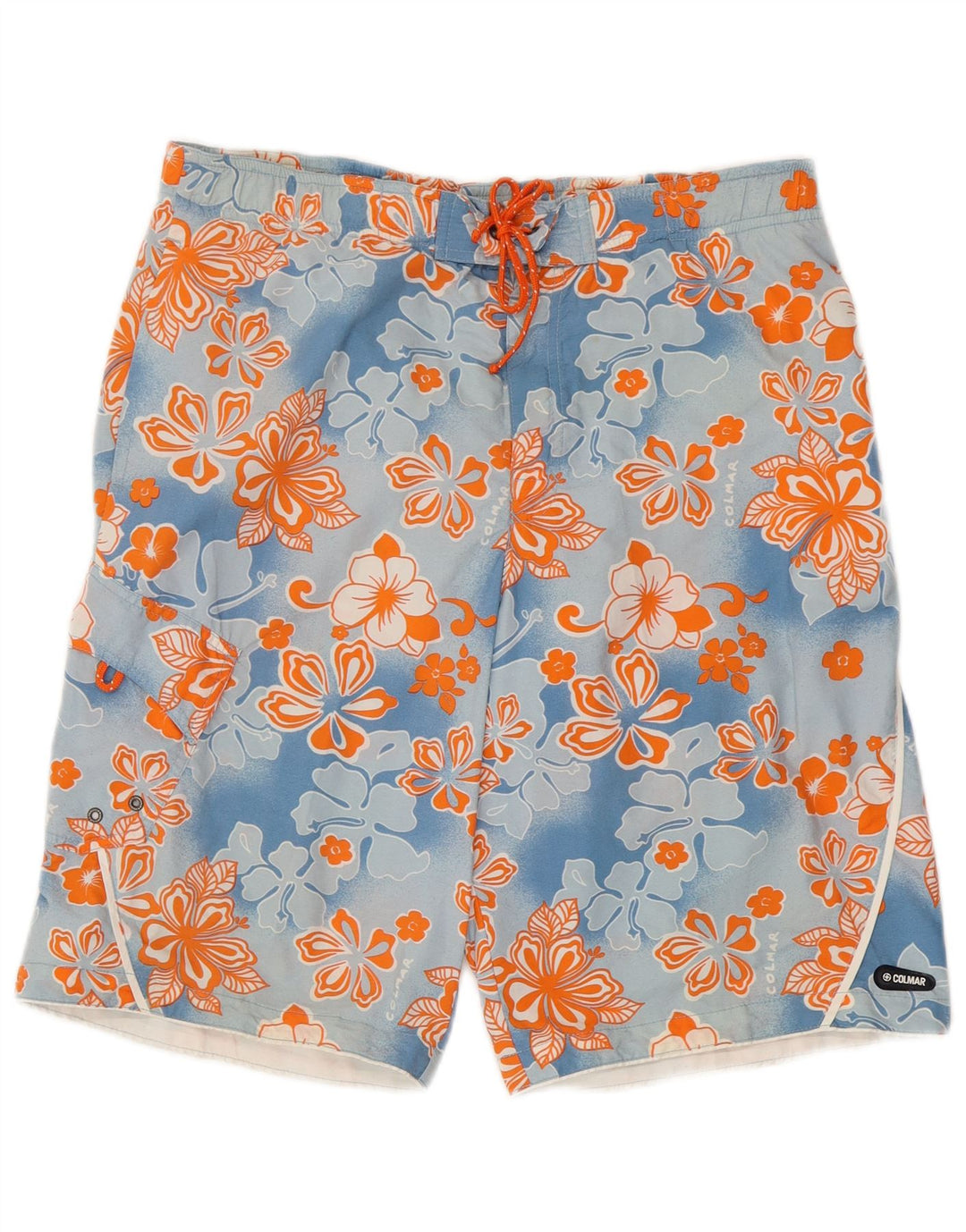 Colmar Mens Swimming Shorts EU 52 Large Blue Floral Polyamide