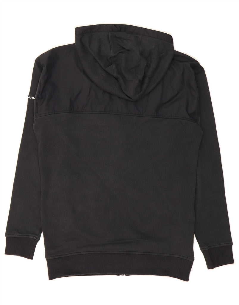 UNDER ARMOUR Mens Zip Hoodie Sweater Small Black Vintage Under Armour and Second-Hand Under Armour from Messina Hembry 