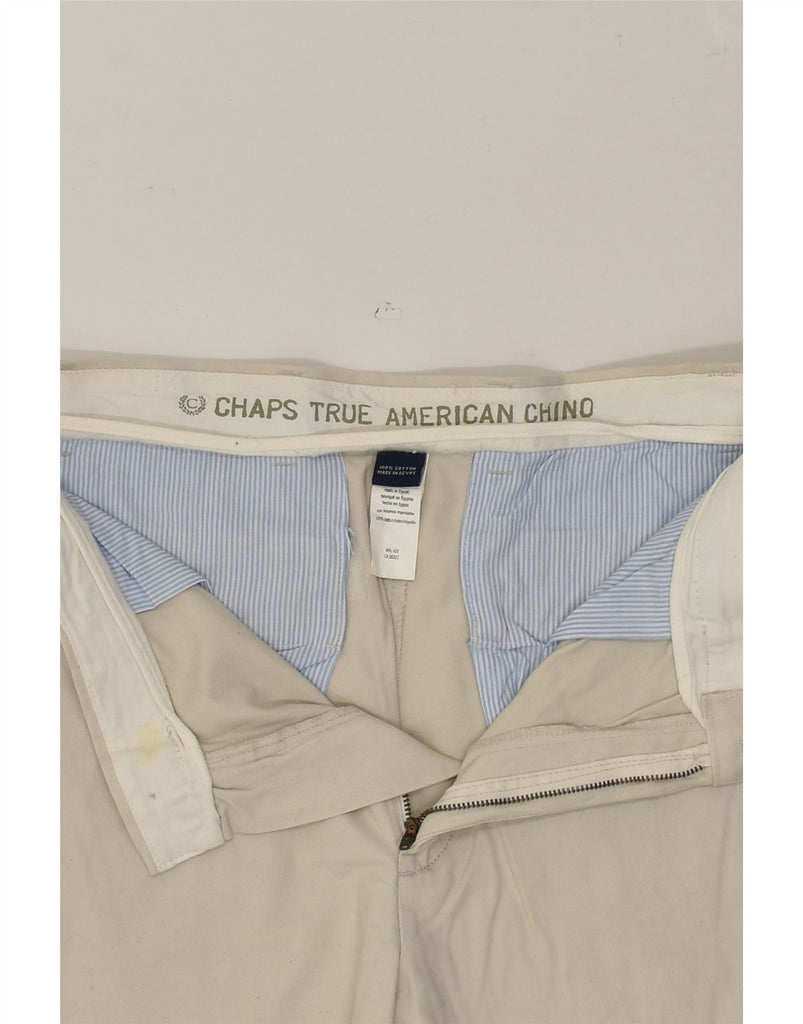 CHAPS Mens Straight Chino Trousers W32 L32 Beige Cotton | Vintage Chaps | Thrift | Second-Hand Chaps | Used Clothing | Messina Hembry 