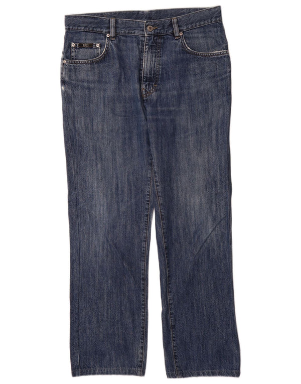 Hugo Boss Mens Straight Jeans W32 L29 Blue