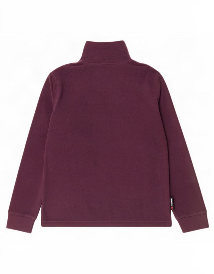 Invicta Womens Zip Neck Fleece Jumper UK 14 Medium Purple Polyester