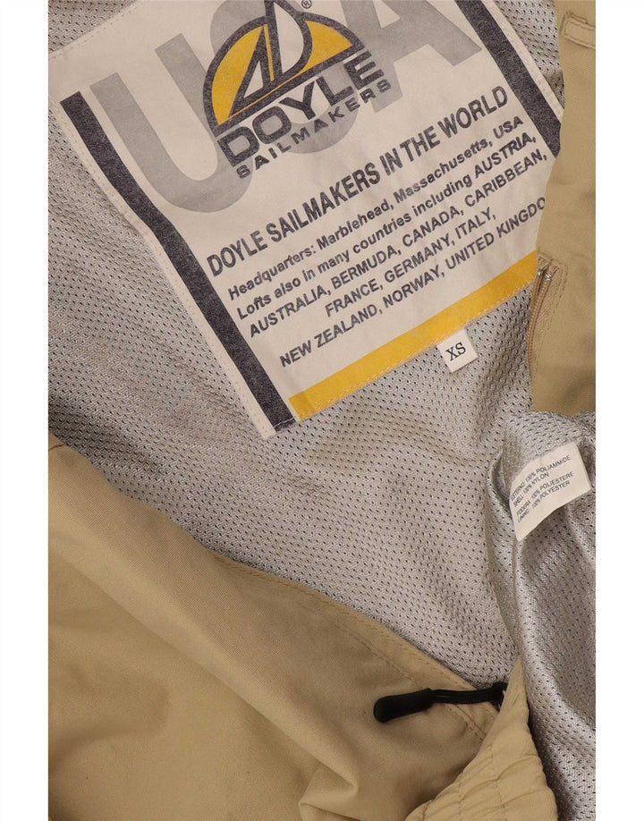 Mens Sailmakers Graphic Bomber Jacket UK 34 XS Beige Polyamide