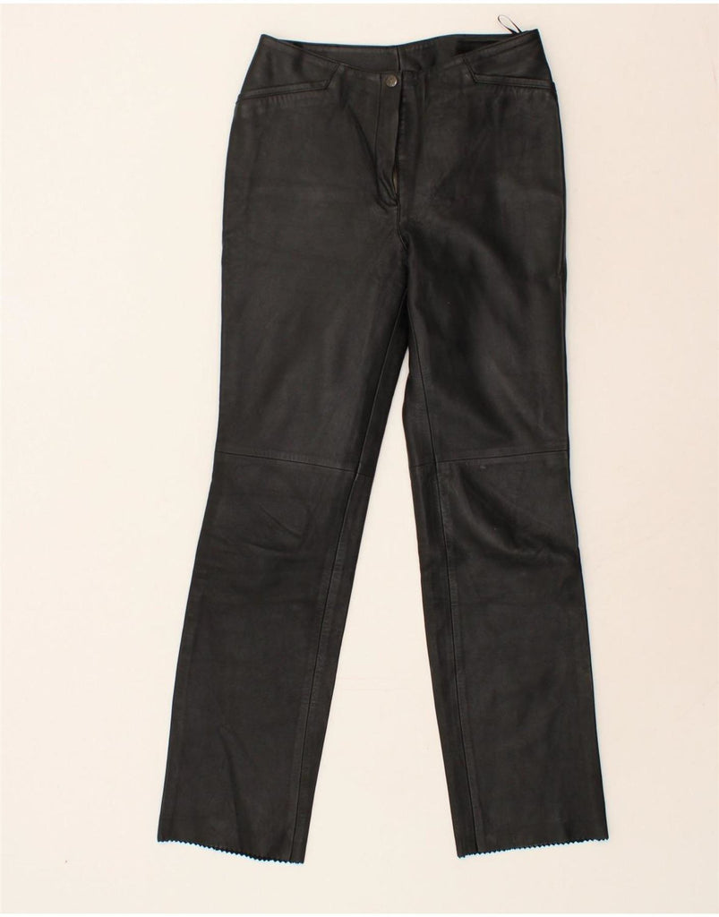 VINTAGE Womens Straight Casual Trousers W27 L30  Black Vintage Vintage and Second-Hand Vintage from Messina Hembry 