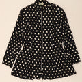 S.OLIVER Womens Long Sleeve A-Line Dress EU 38 Medium Black Polka Dot Vintage S.Oliver and Second-Hand S.Oliver from Messina Hembry 