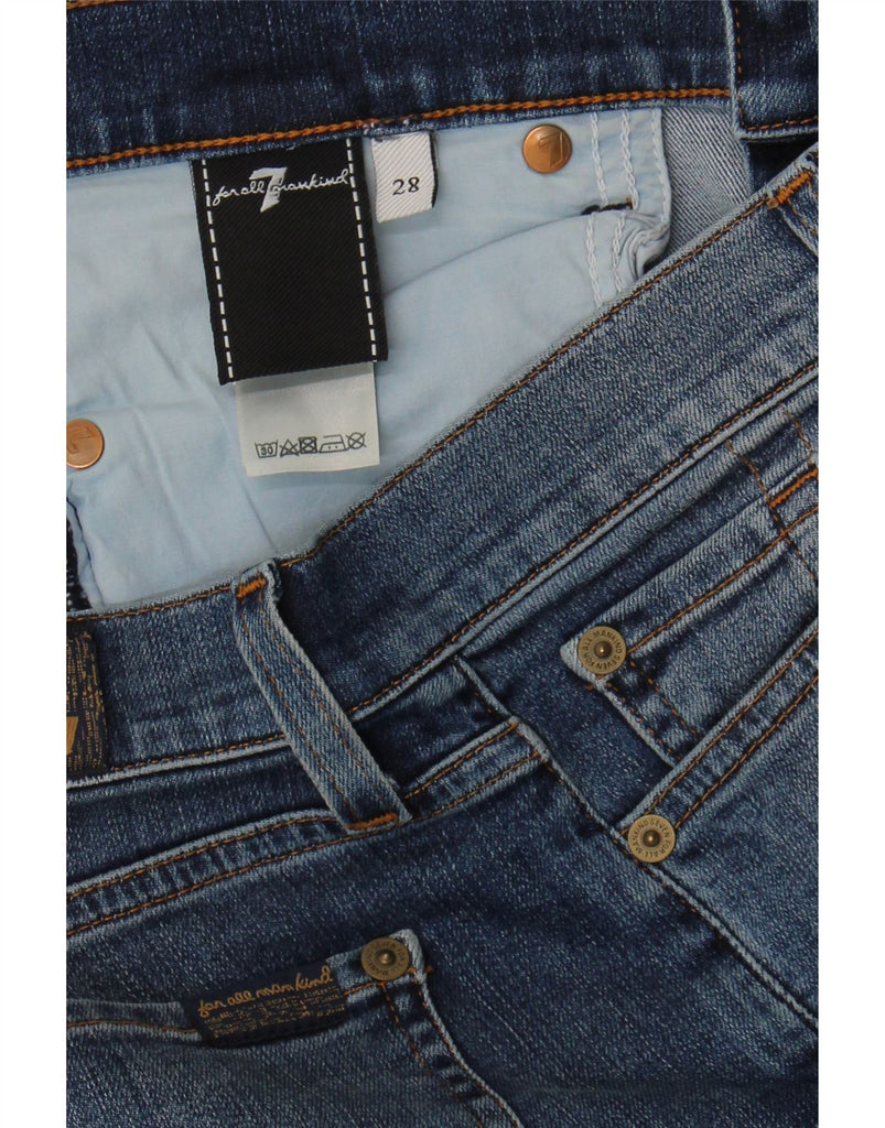 7 FOR ALL MANKIND Womens Skinny Jeans W28 L30 Blue Cotton Vintage 7 For All Mankind and Second-Hand 7 For All Mankind from Messina Hembry 