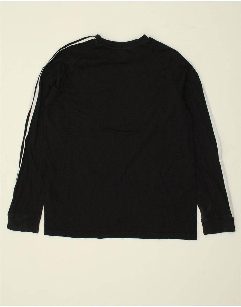 ADIDAS Boys Graphic Top Long Sleeve 13-14 Years Black Cotton Vintage Adidas and Second-Hand Adidas from Messina Hembry 