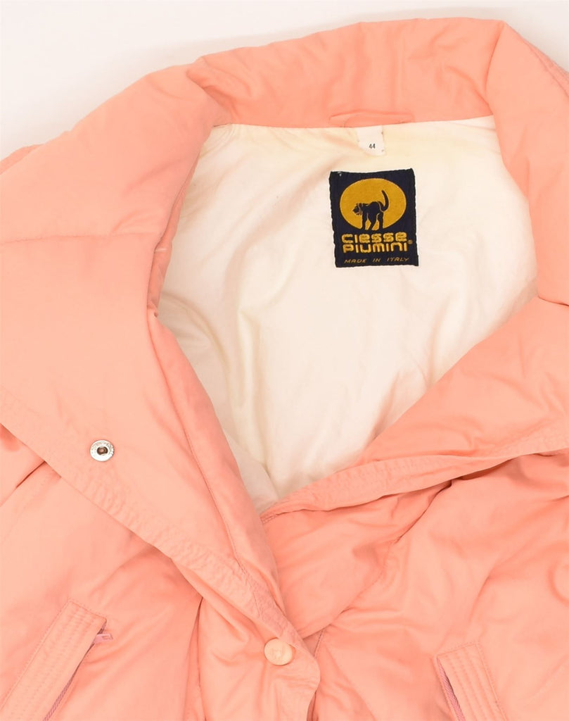 CIESSE PIUMINI Womens Padded Jacket IT 44 Medium Pink Cotton | Vintage Ciesse Piumini | Thrift | Second-Hand Ciesse Piumini | Used Clothing | Messina Hembry 