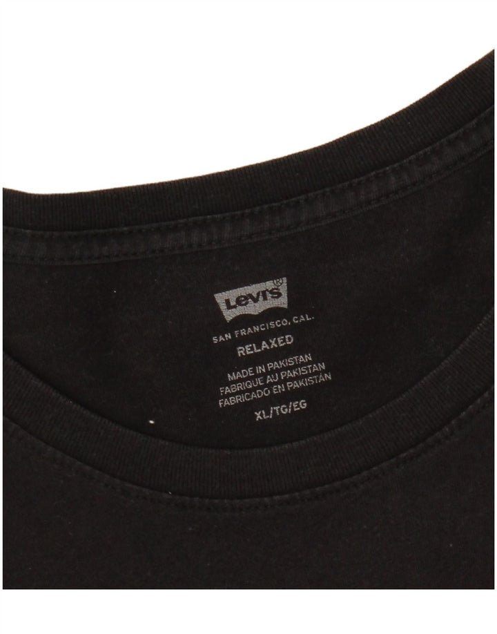 Levi's Mens Relaxed Graphic T-Shirt Top XL Black