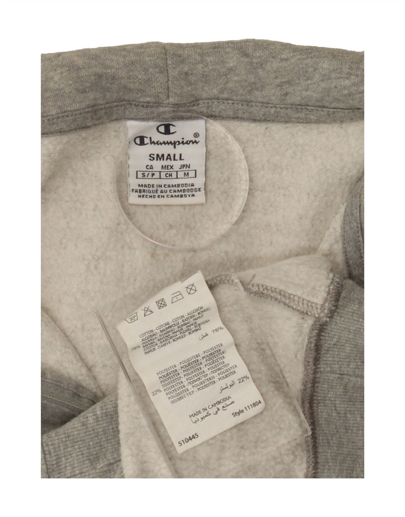CHAMPION Womens Zip Hoodie Sweater UK 10 Small Grey Cotton Vintage Champion and Second-Hand Champion from Messina Hembry 