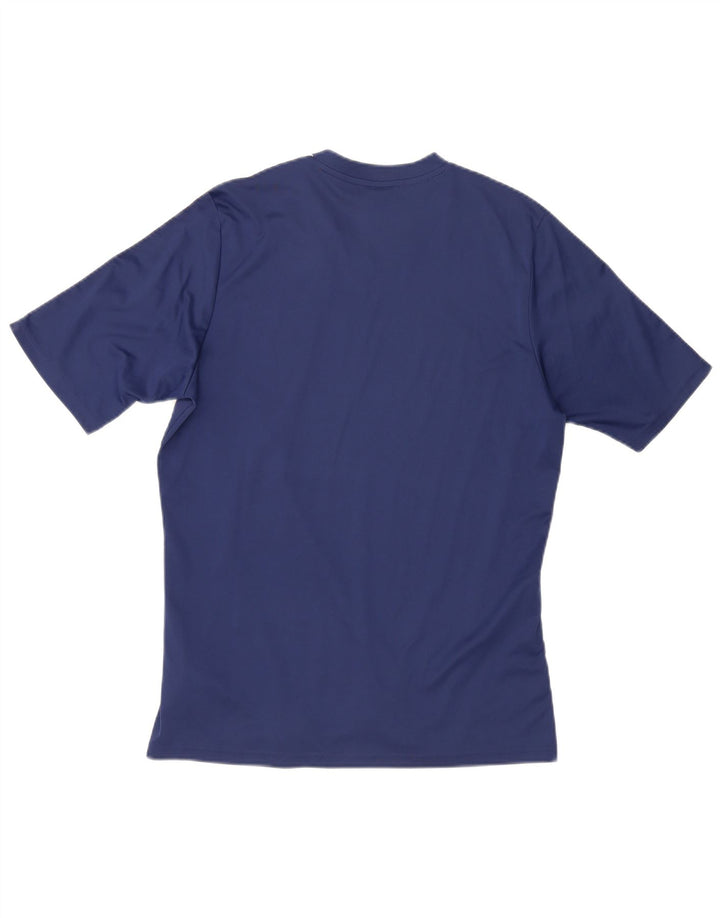 Adidas Mens T-Shirt Top Large Navy Blue Polyester