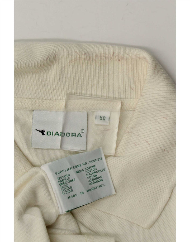 Diadora Mens Loose Fit Polo Shirt IT 50 Medium Beige