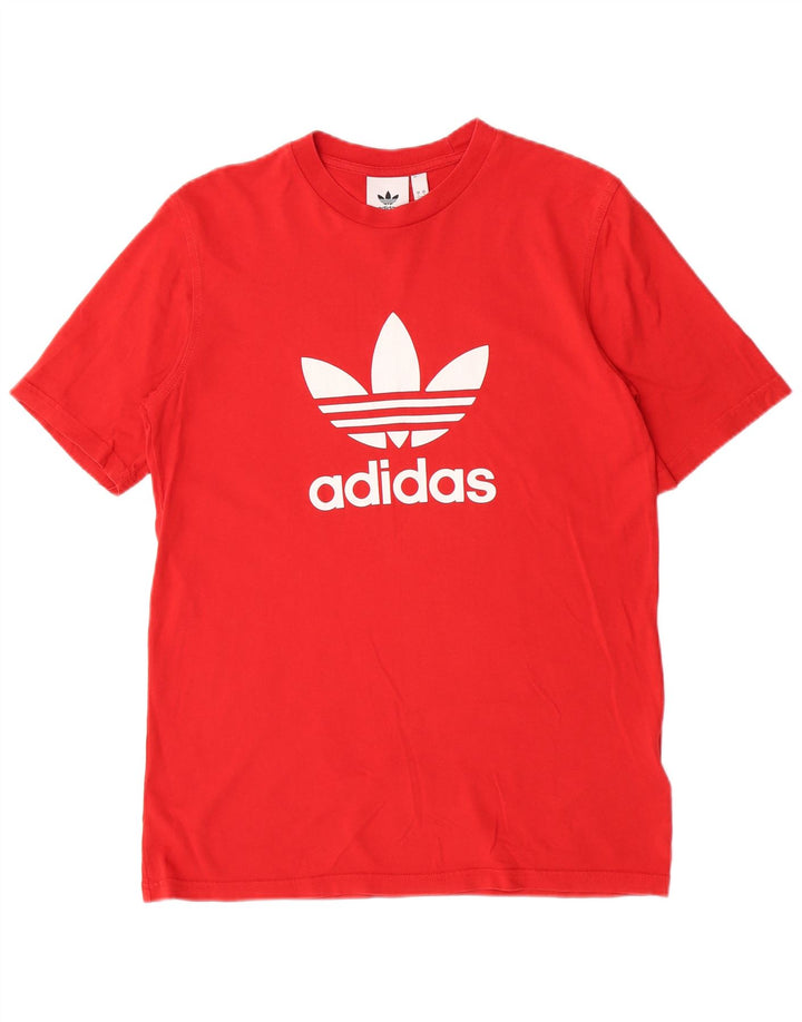 Adidas Mens Graphic T-Shirt Top Small Red Cotton