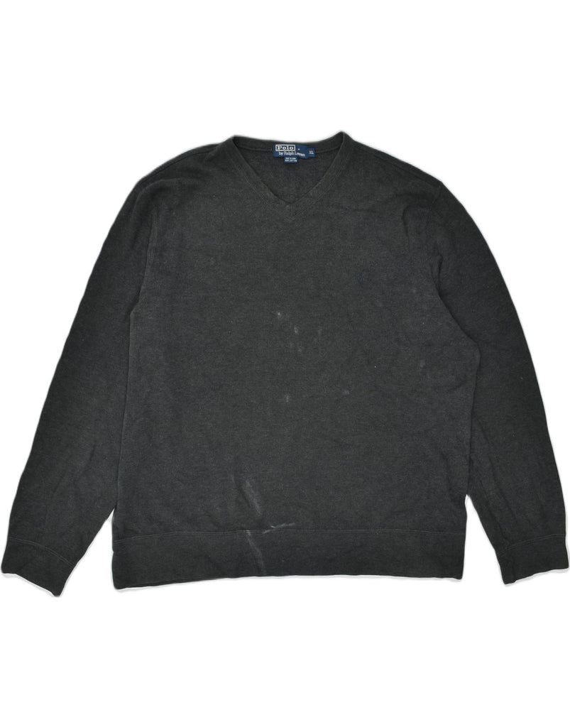 POLO RALPH LAUREN Mens Sweatshirt Jumper XL Grey Cotton | Vintage | Thrift | Second-Hand | Used Clothing | Messina Hembry 