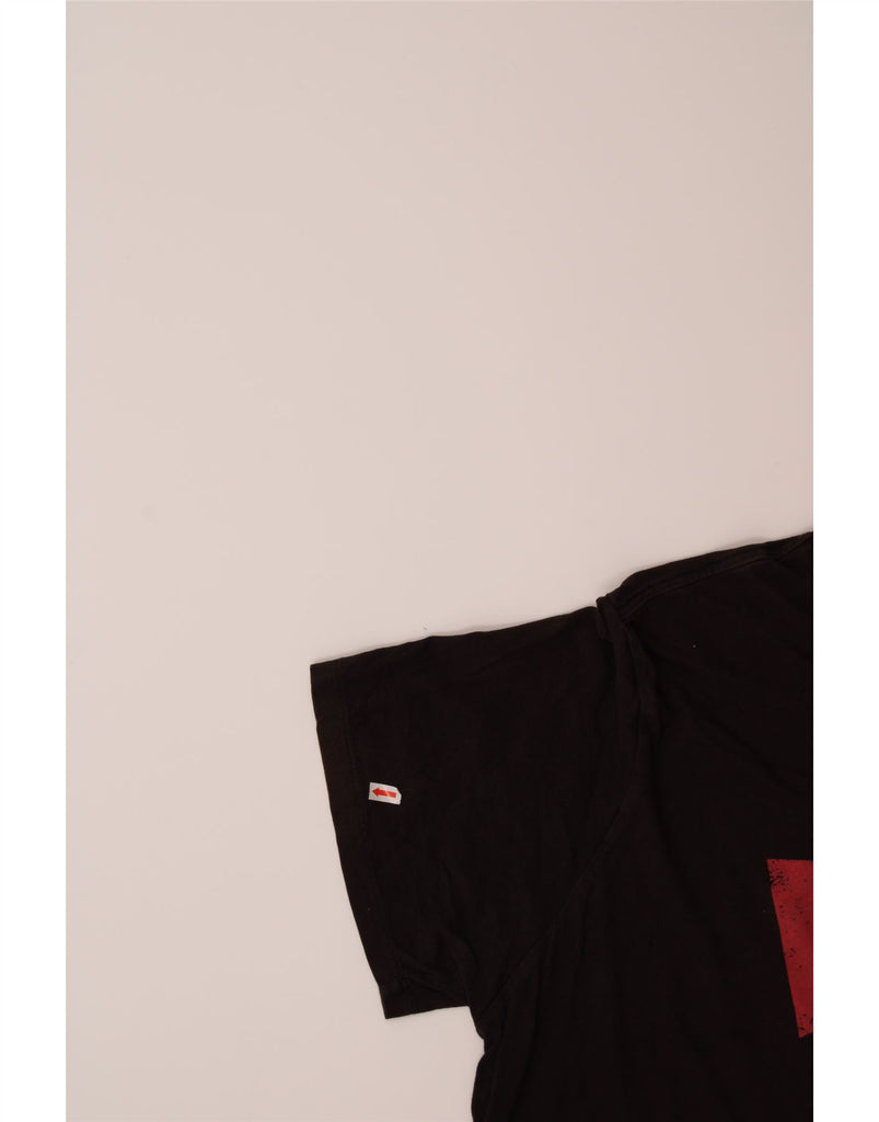 LEVI'S Mens Graphic T-Shirt Top 2XL Black Cotton Vintage Levi's and Second-Hand Levi's from Messina Hembry 