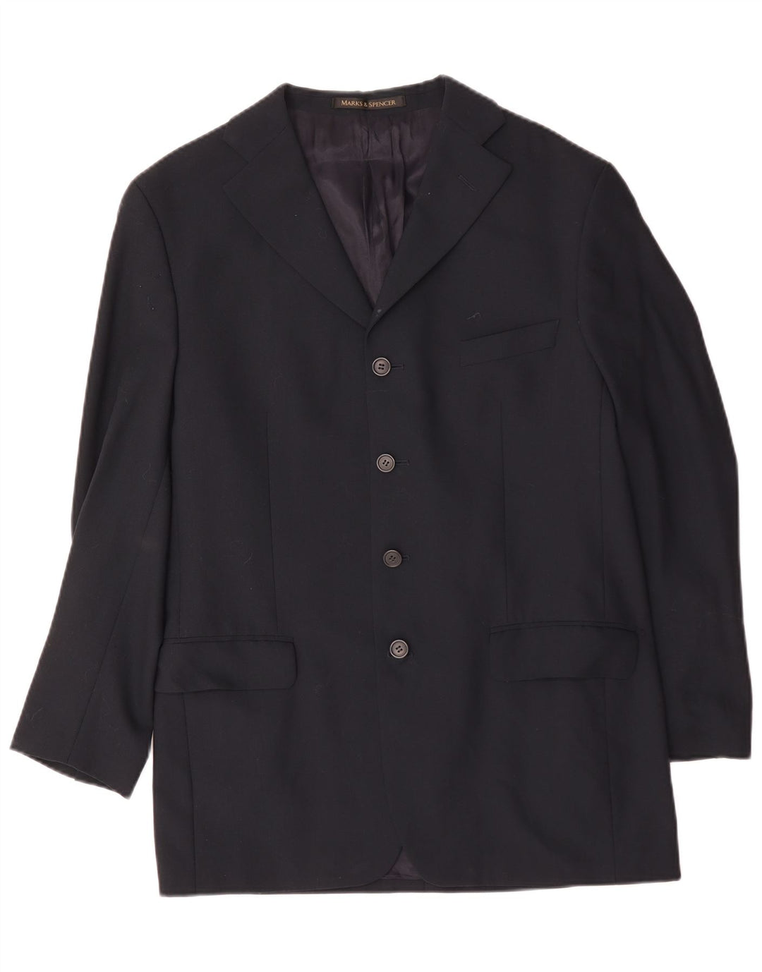 Marks & Spencer Mens St. Michael Blazer Jacket UK 40 Medium Navy Blue