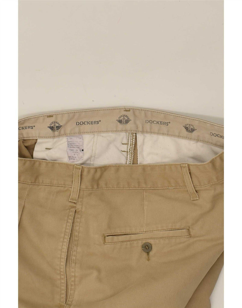 DOCKERS Mens Straight Chino Trousers W34 L34  Beige Cotton Vintage Dockers and Second-Hand Dockers from Messina Hembry 