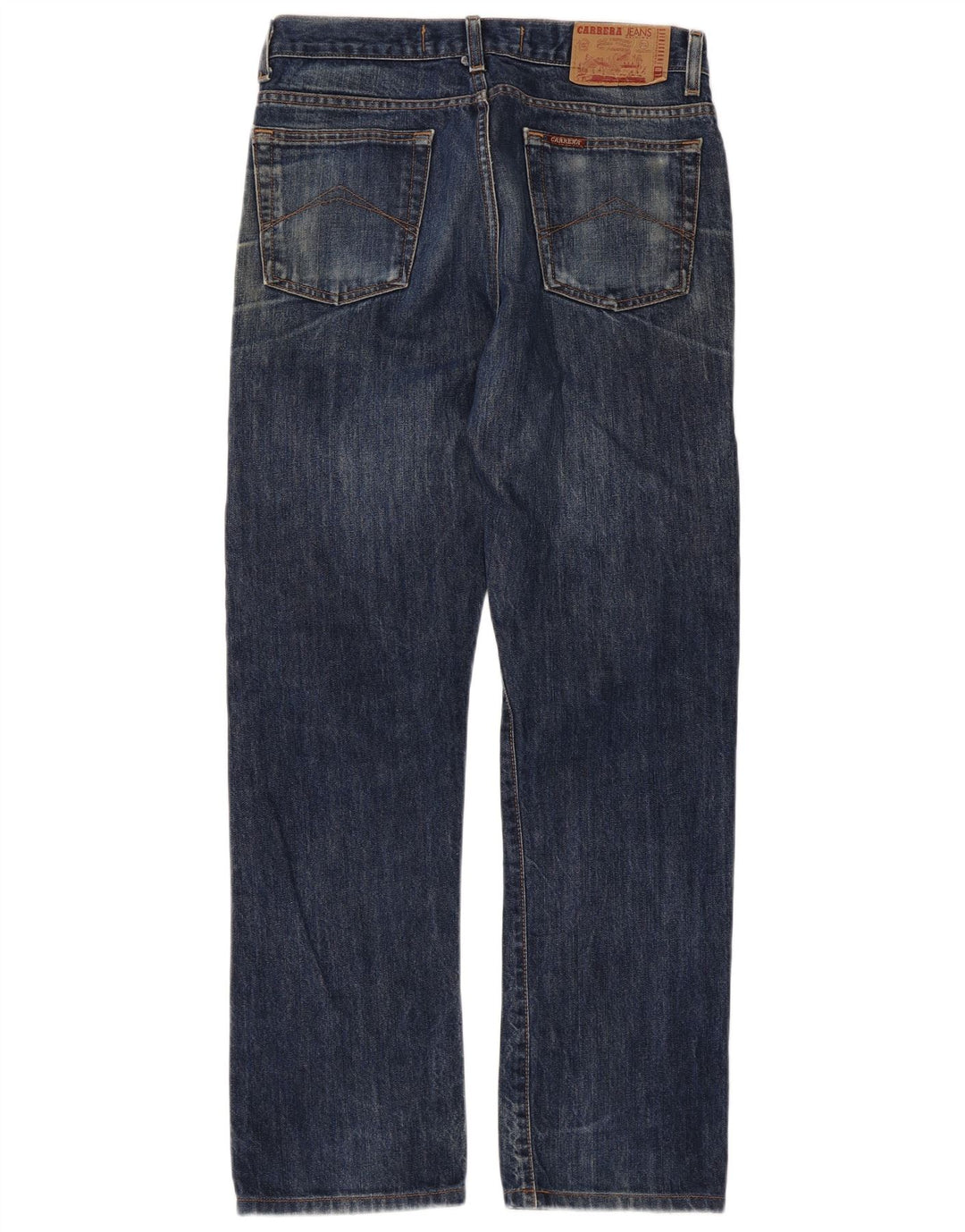Carrera Mens Straight Jeans W33 L30 Blue Cotton
