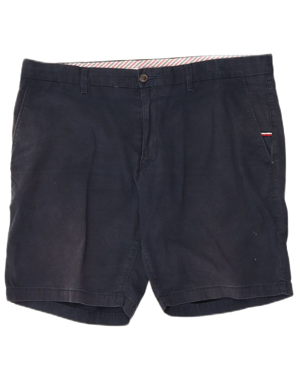 Tommy Hilfiger Mens Chino Shorts W38 XL Navy Blue Cotton