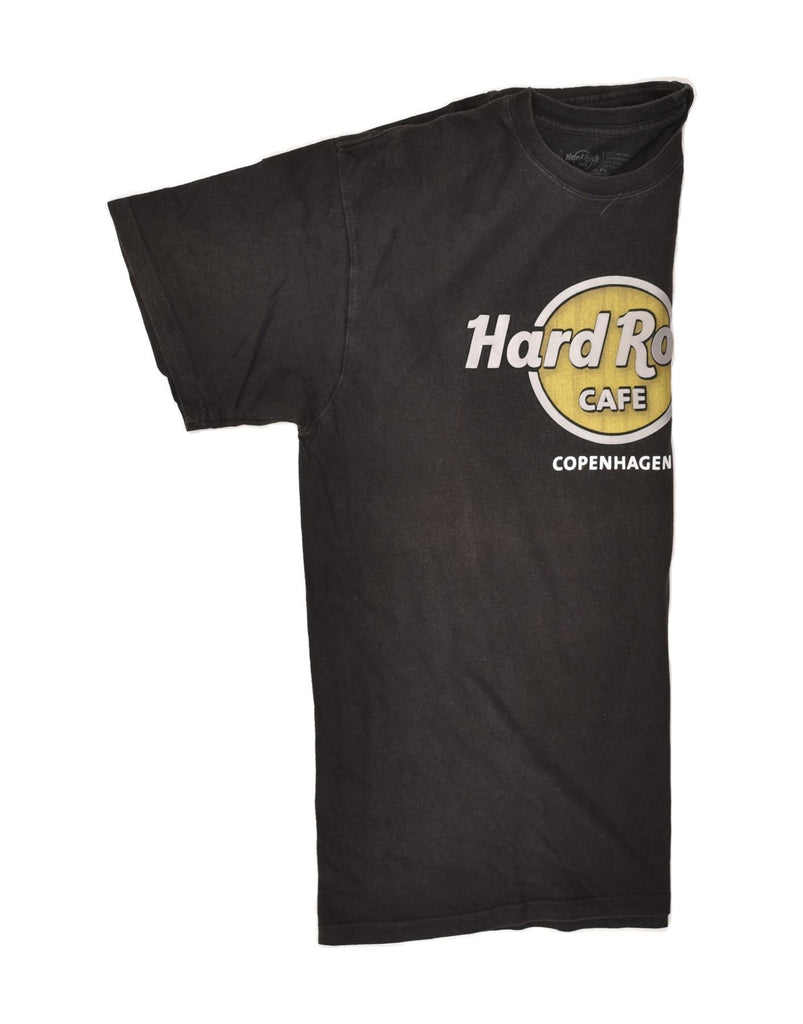 HARD ROCK CAFE Mens Copenhagen Graphic T-Shirt Top Large Black Cotton | Vintage Hard Rock Cafe | Thrift | Second-Hand Hard Rock Cafe | Used Clothing | Messina Hembry 