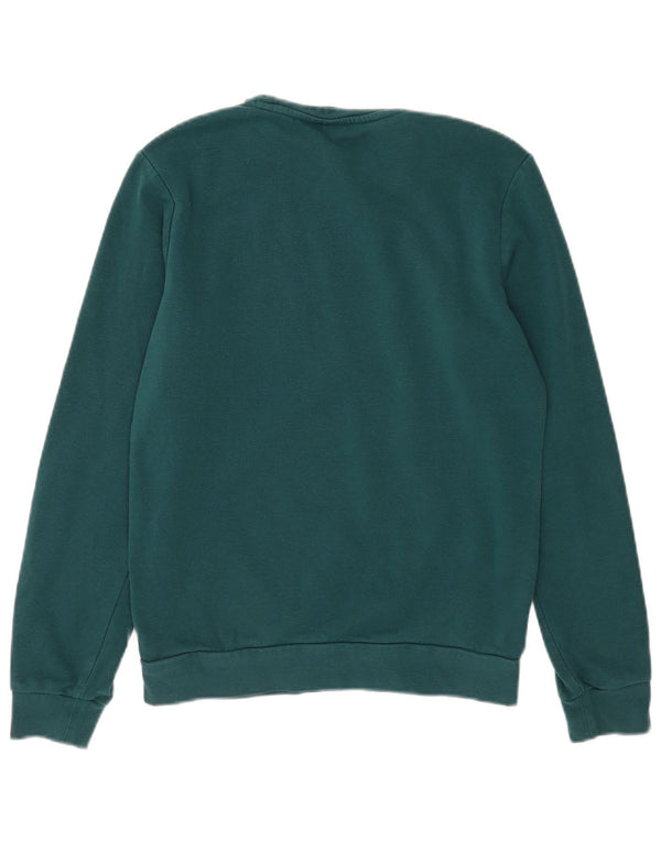 Champion Boys Graphic Sweatshirt Jumper 13-14 Years XL Green Cotton