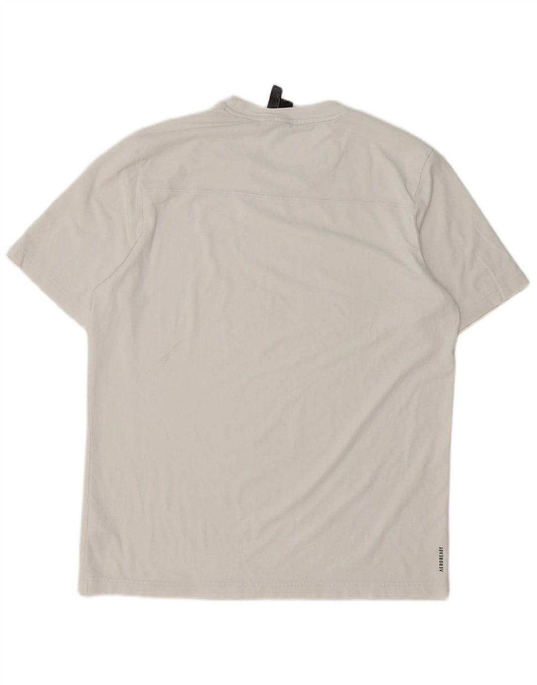 Adidas Mens T-Shirt Top Medium White Cotton