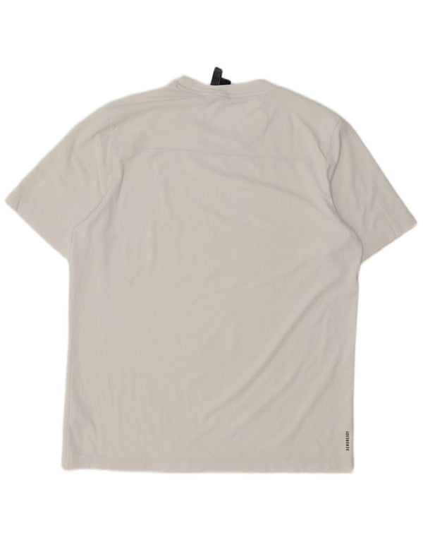 Adidas Mens T-Shirt Top Medium White Cotton