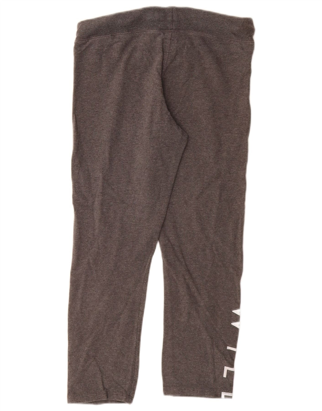 JACK WILLS Womens Graphic Crop Tracksuit Trousers UK 6 XS Grey Cotton