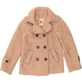 ROY ROGERS Girls Double Breasted Coat 7-8 Years Beige Polyester Vintage Roy Rogers and Second-Hand Roy Rogers from Messina Hembry 