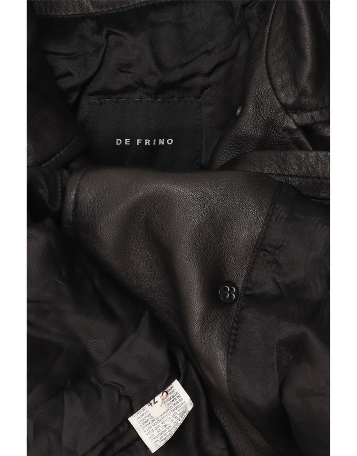 Vintage Womens Oversized Double Breasted Coat IT 42 Medium Black