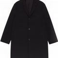 Cos Mens 3 Button Overcoat UK 36 Small Navy Blue Cotton