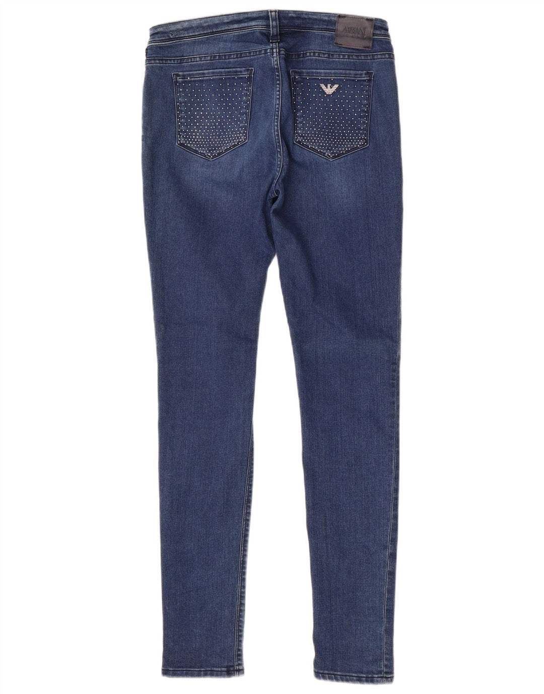 Armani Womens Skinny Jeans W29 L31 Blue Cotton