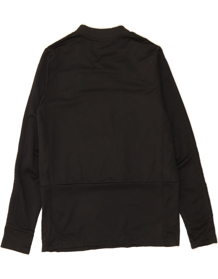 ADIDAS Boys Climalite Sweatshirt Jumper 13-14 Years Black Polyester Vintage Adidas and Second-Hand Adidas from Messina Hembry 