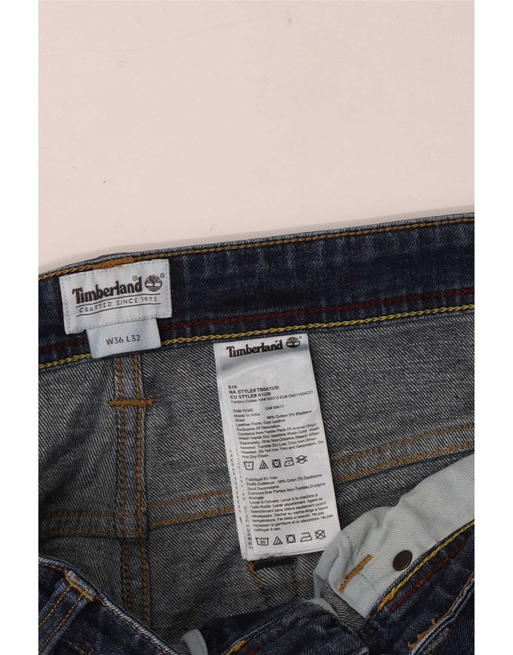 Timberland Mens Slim Jeans W36 L32 Blue Cotton